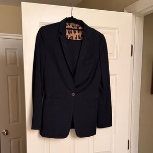 Dolce & Gabbana Elegant Blue Pant Suite. Single breasted